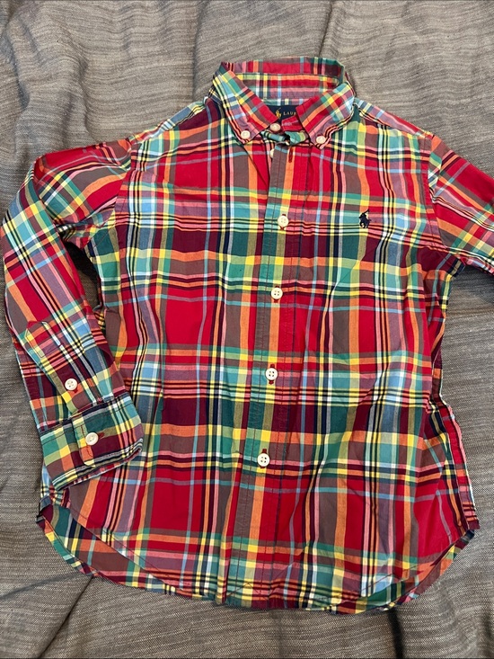 Ralph Lauren Other - Ralph Lauren Red Multicolor Plaid Kids Button-Up Shirt